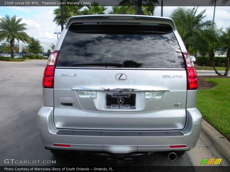Titanium Silver Metallic / Ivory 2008 Lexus GX 470