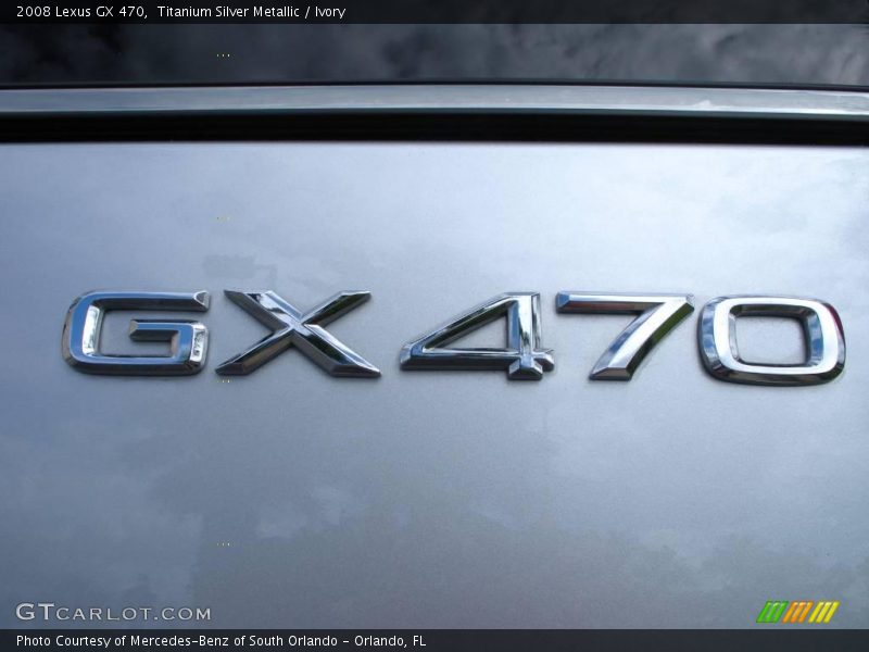 Titanium Silver Metallic / Ivory 2008 Lexus GX 470