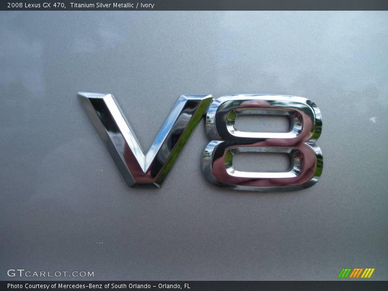 Titanium Silver Metallic / Ivory 2008 Lexus GX 470