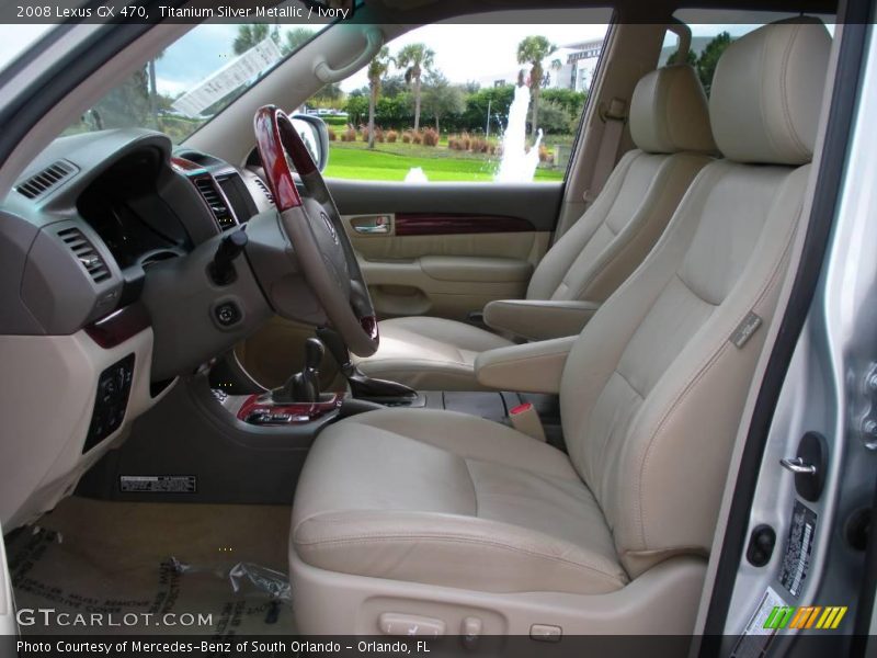 Titanium Silver Metallic / Ivory 2008 Lexus GX 470