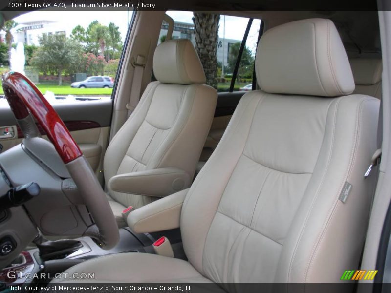 Titanium Silver Metallic / Ivory 2008 Lexus GX 470