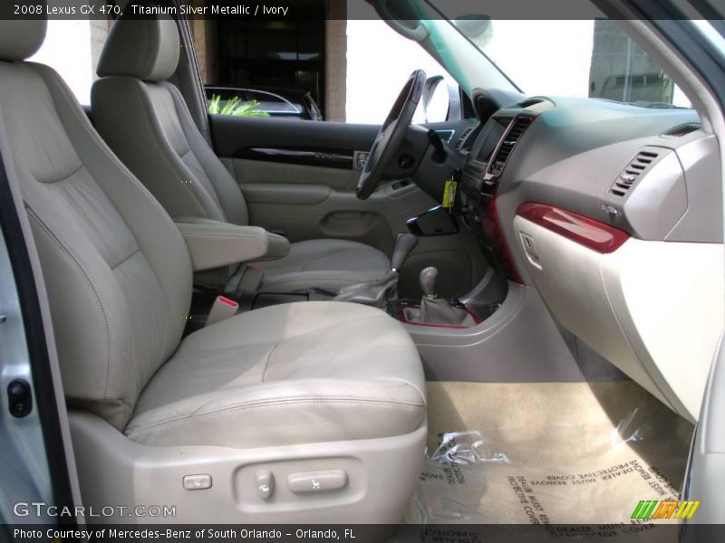 Titanium Silver Metallic / Ivory 2008 Lexus GX 470