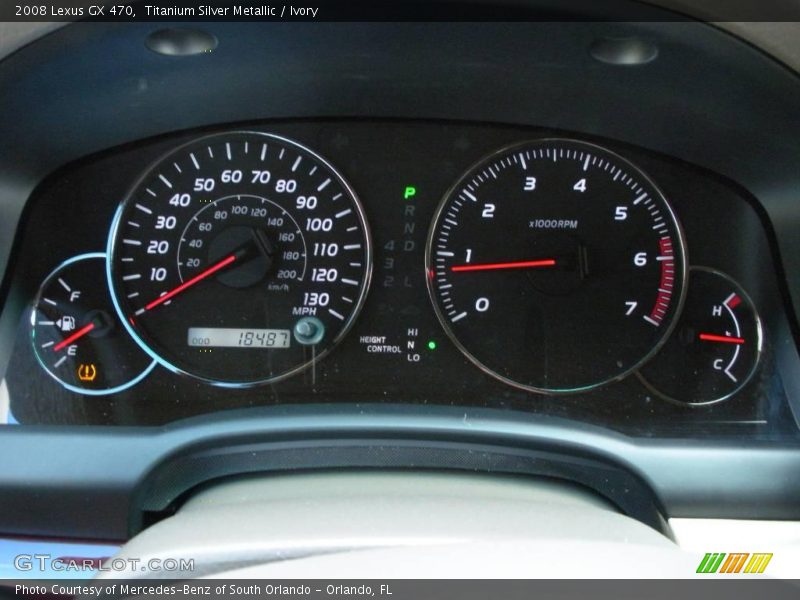 Titanium Silver Metallic / Ivory 2008 Lexus GX 470