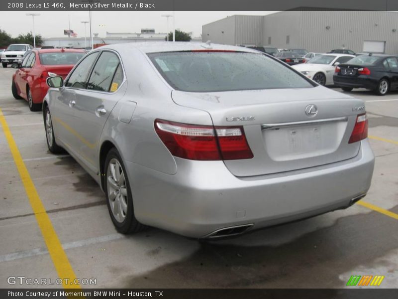 Mercury Silver Metallic / Black 2008 Lexus LS 460