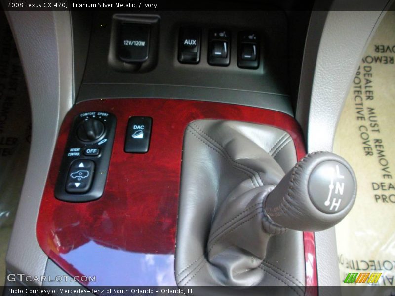 Titanium Silver Metallic / Ivory 2008 Lexus GX 470