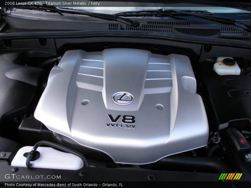 Titanium Silver Metallic / Ivory 2008 Lexus GX 470