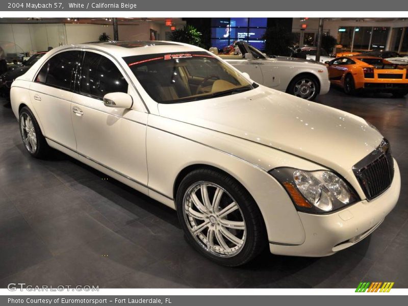 White / California Beige 2004 Maybach 57