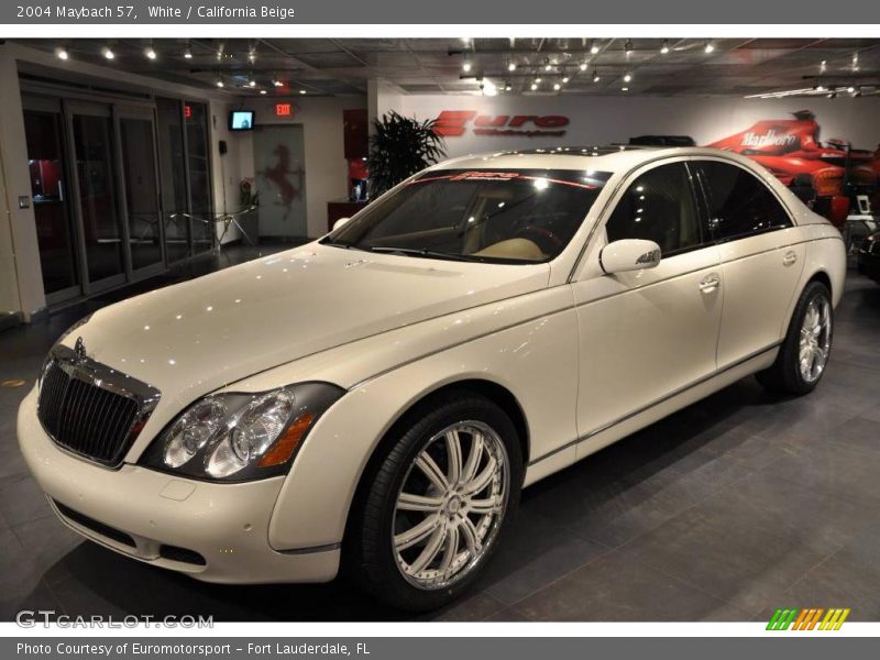 White / California Beige 2004 Maybach 57