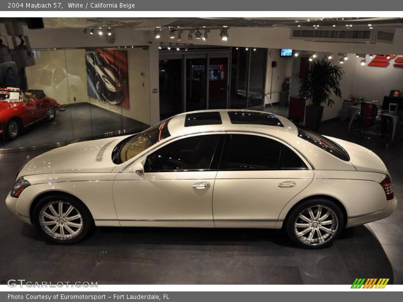 White / California Beige 2004 Maybach 57