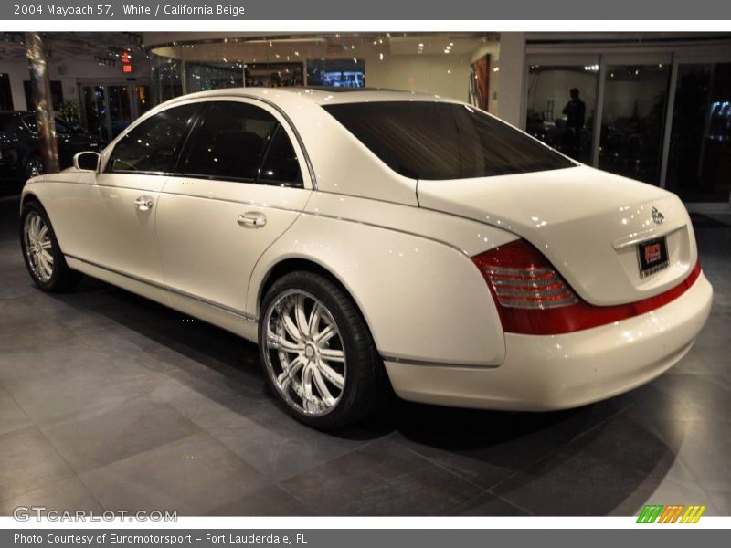 White / California Beige 2004 Maybach 57