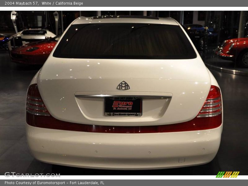 White / California Beige 2004 Maybach 57
