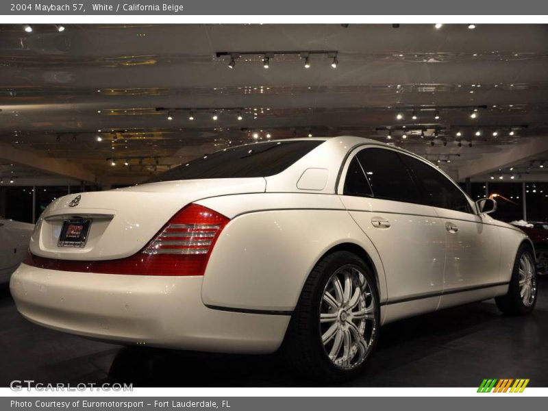 White / California Beige 2004 Maybach 57