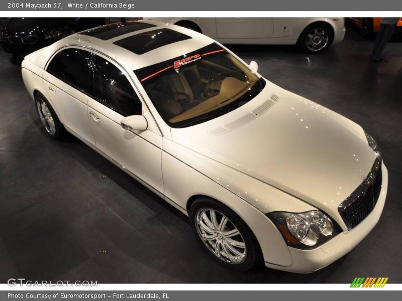 White / California Beige 2004 Maybach 57