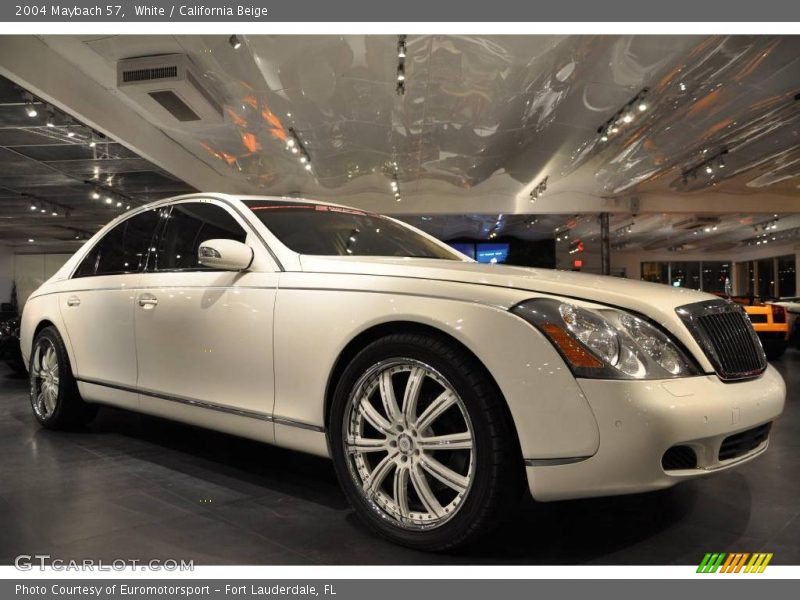 White / California Beige 2004 Maybach 57