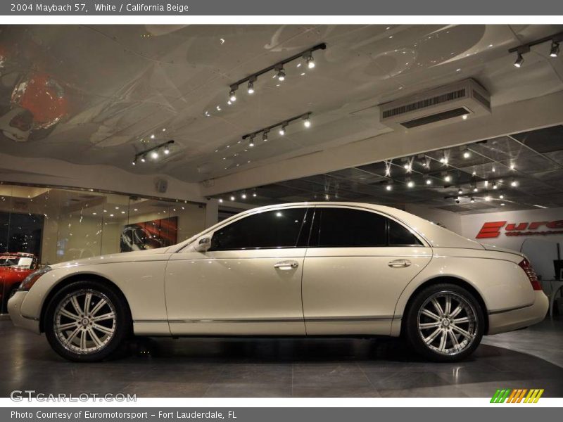 White / California Beige 2004 Maybach 57