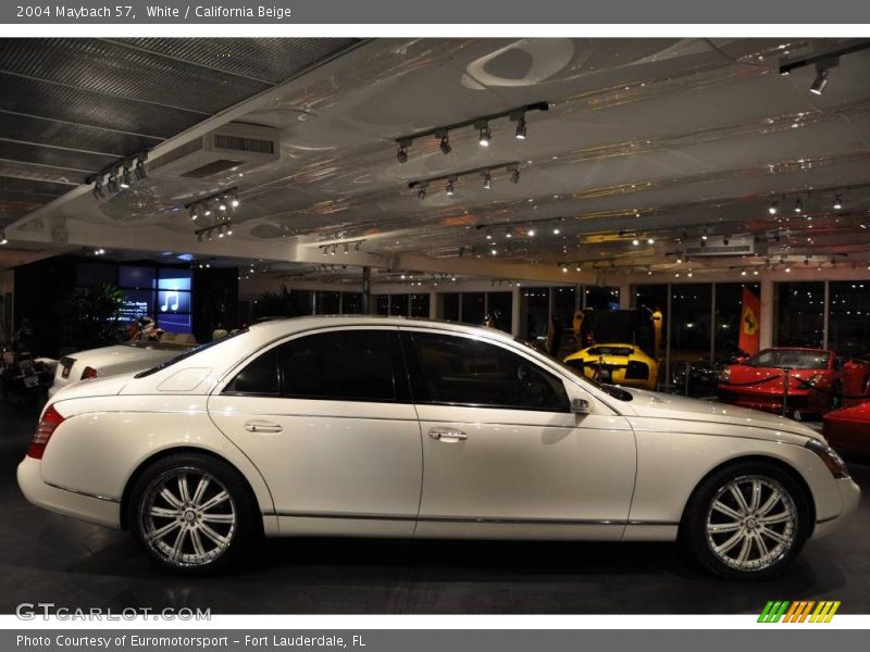 White / California Beige 2004 Maybach 57