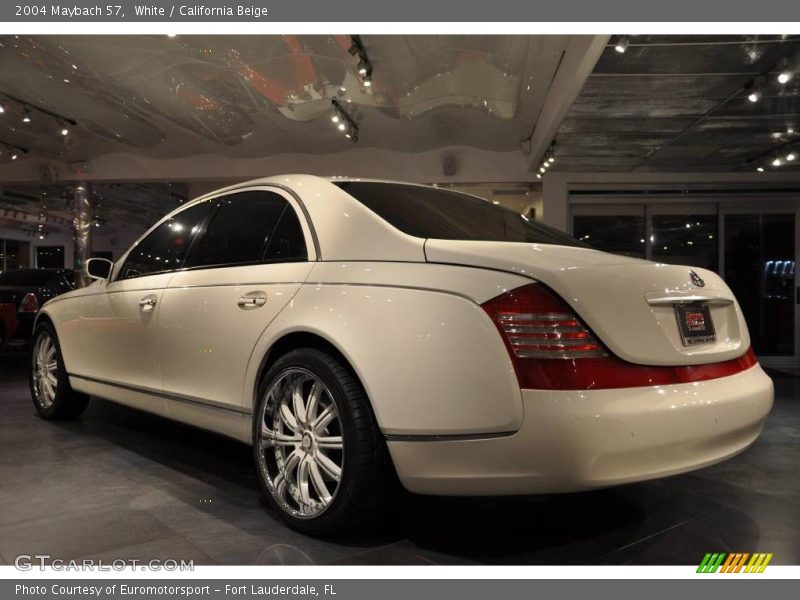 White / California Beige 2004 Maybach 57