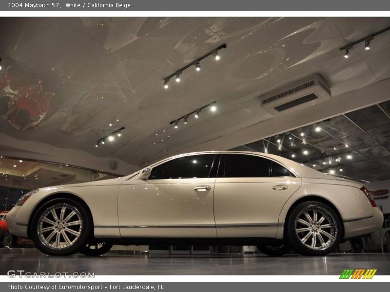 White / California Beige 2004 Maybach 57