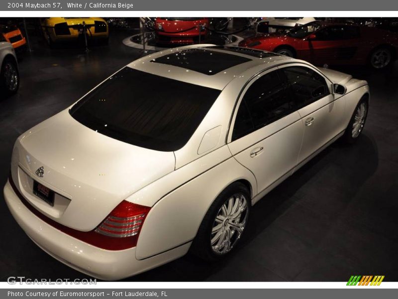 White / California Beige 2004 Maybach 57