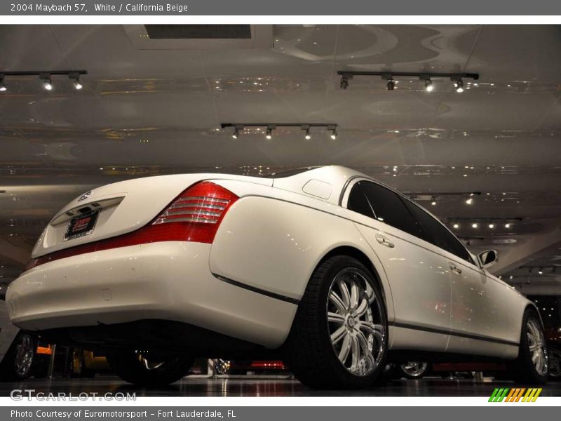 White / California Beige 2004 Maybach 57