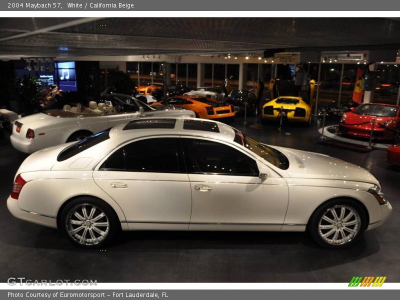 White / California Beige 2004 Maybach 57