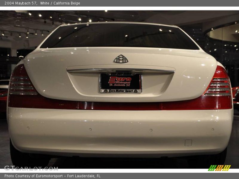 White / California Beige 2004 Maybach 57