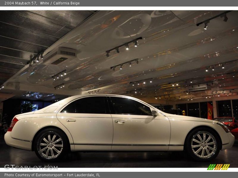 White / California Beige 2004 Maybach 57