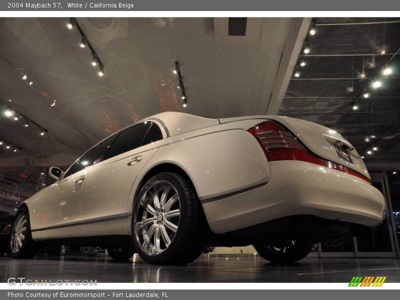 White / California Beige 2004 Maybach 57