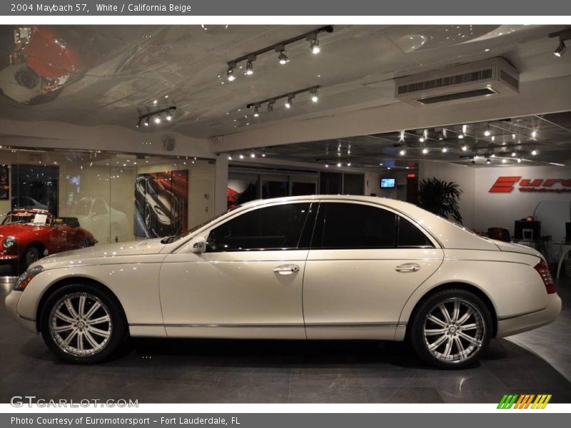 White / California Beige 2004 Maybach 57