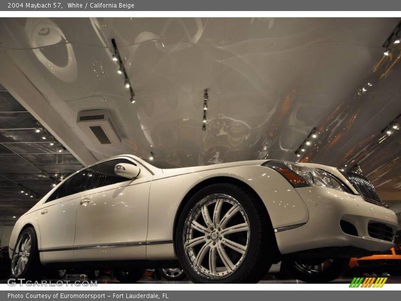 White / California Beige 2004 Maybach 57