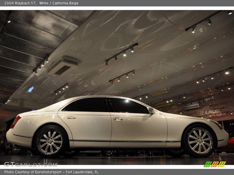 White / California Beige 2004 Maybach 57