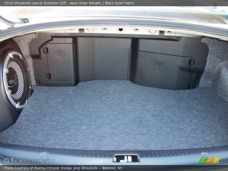 Apex Silver Metallic / Black Sport Fabric 2010 Mitsubishi Lancer Evolution GSR