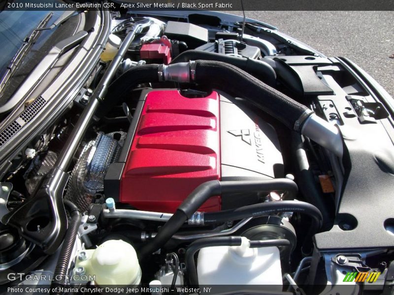 Apex Silver Metallic / Black Sport Fabric 2010 Mitsubishi Lancer Evolution GSR