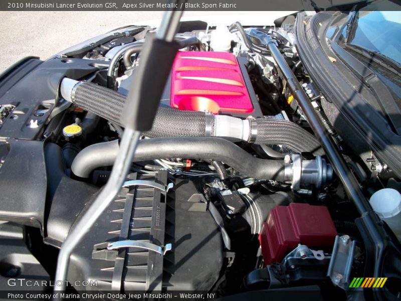 Apex Silver Metallic / Black Sport Fabric 2010 Mitsubishi Lancer Evolution GSR