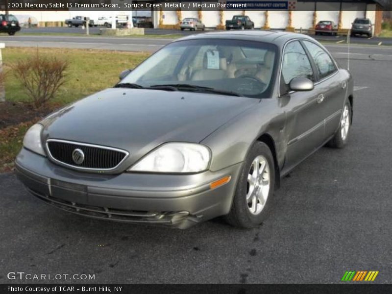 Spruce Green Metallic / Medium Parchment 2001 Mercury Sable LS Premium Sedan
