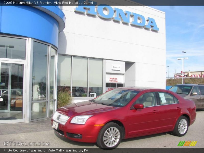 Vivid Red Metallic / Camel 2006 Mercury Milan V6 Premier