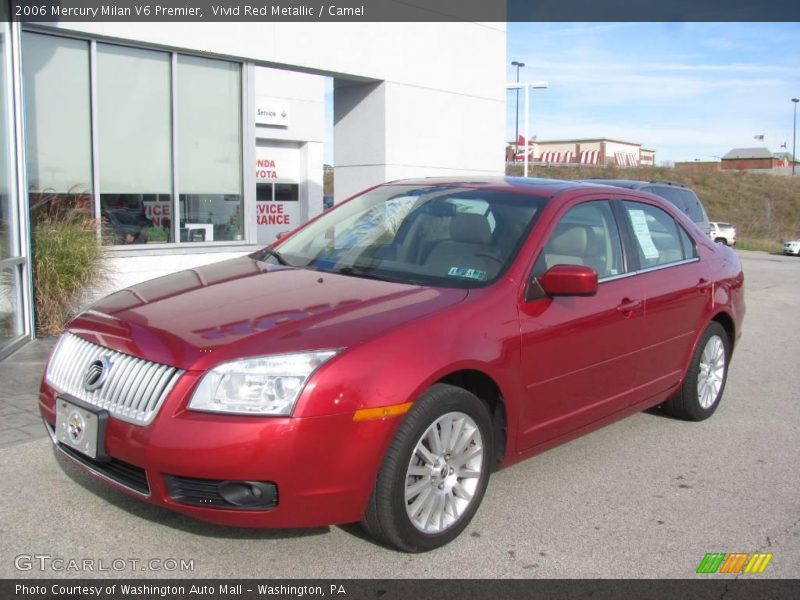 Vivid Red Metallic / Camel 2006 Mercury Milan V6 Premier