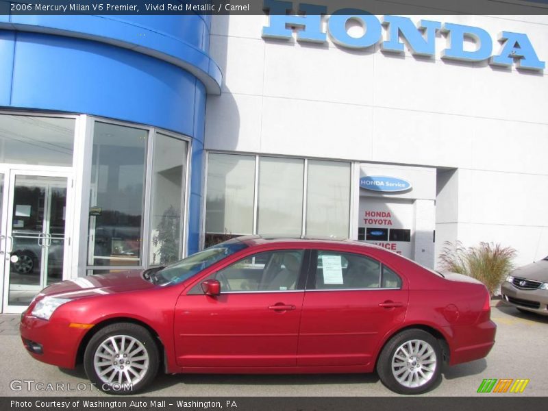 Vivid Red Metallic / Camel 2006 Mercury Milan V6 Premier