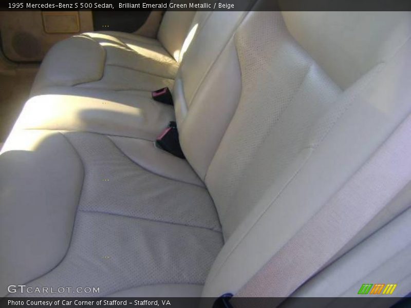 Brilliant Emerald Green Metallic / Beige 1995 Mercedes-Benz S 500 Sedan