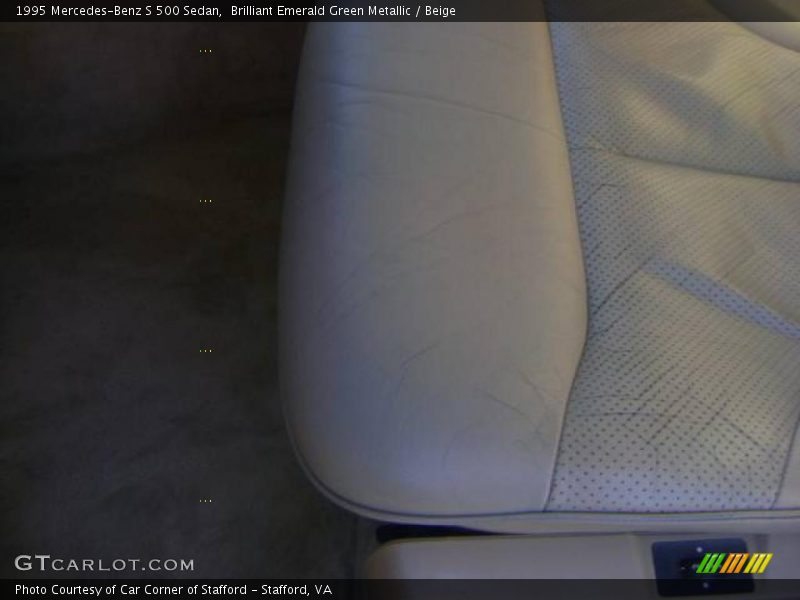 Brilliant Emerald Green Metallic / Beige 1995 Mercedes-Benz S 500 Sedan