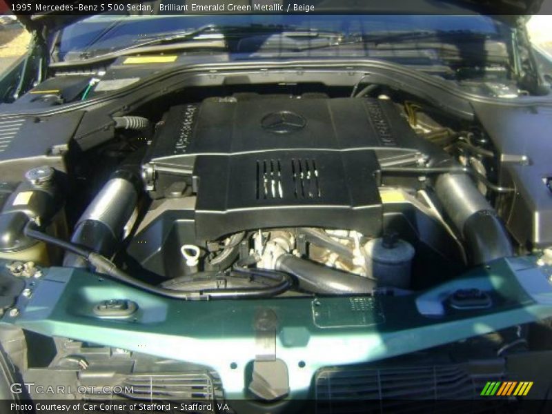 Brilliant Emerald Green Metallic / Beige 1995 Mercedes-Benz S 500 Sedan