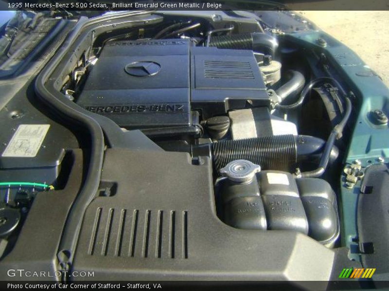 Brilliant Emerald Green Metallic / Beige 1995 Mercedes-Benz S 500 Sedan