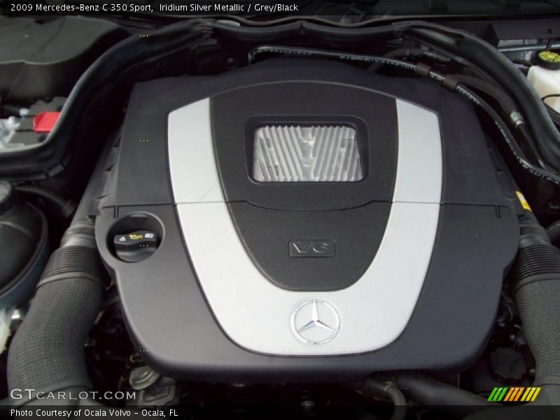 Iridium Silver Metallic / Grey/Black 2009 Mercedes-Benz C 350 Sport