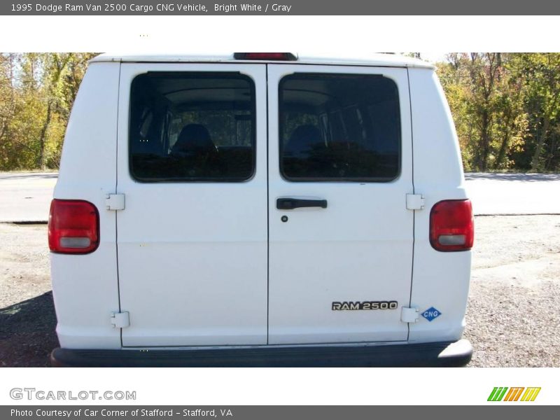Bright White / Gray 1995 Dodge Ram Van 2500 Cargo CNG Vehicle