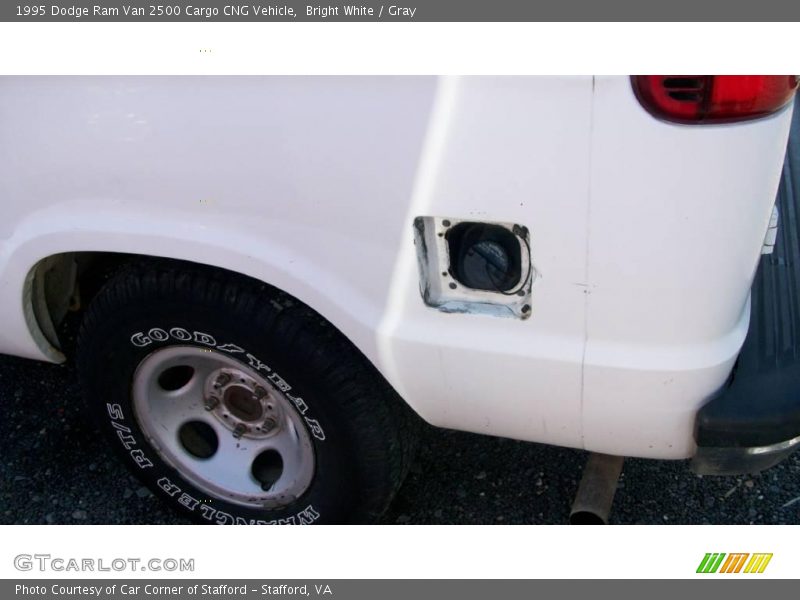 Bright White / Gray 1995 Dodge Ram Van 2500 Cargo CNG Vehicle