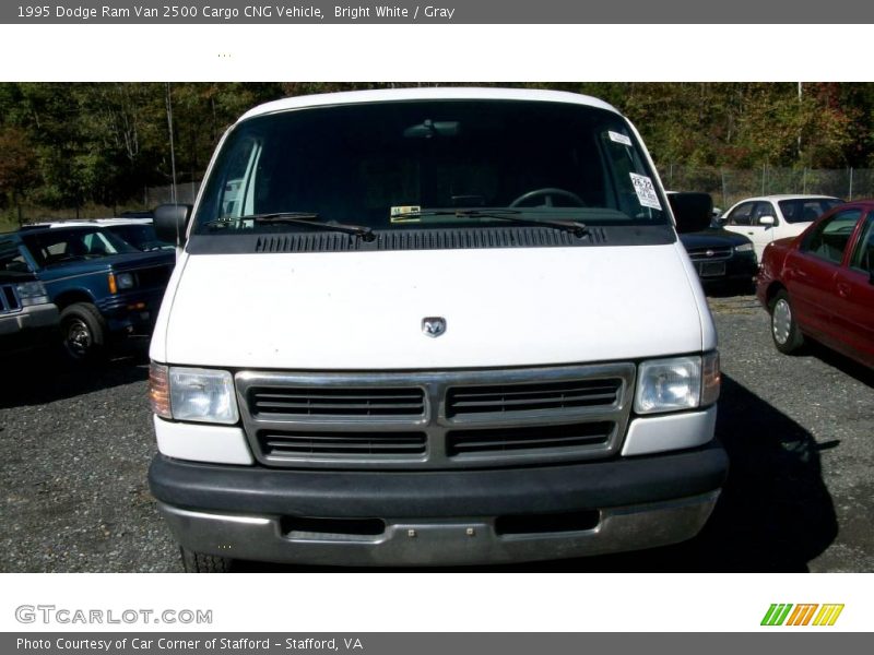 Bright White / Gray 1995 Dodge Ram Van 2500 Cargo CNG Vehicle