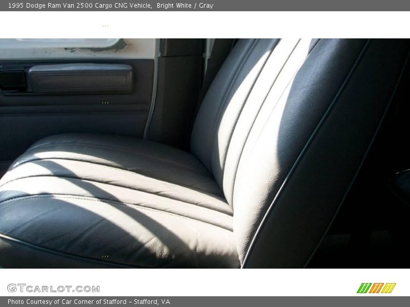 Bright White / Gray 1995 Dodge Ram Van 2500 Cargo CNG Vehicle
