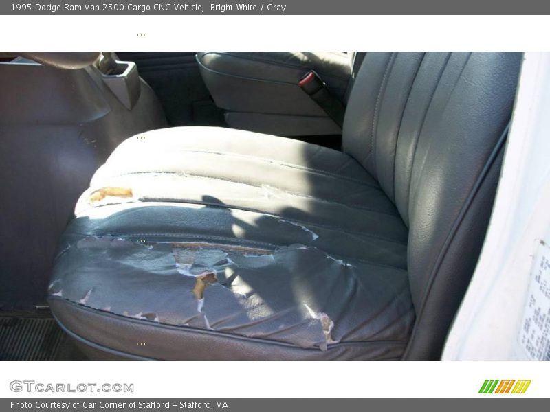 Bright White / Gray 1995 Dodge Ram Van 2500 Cargo CNG Vehicle