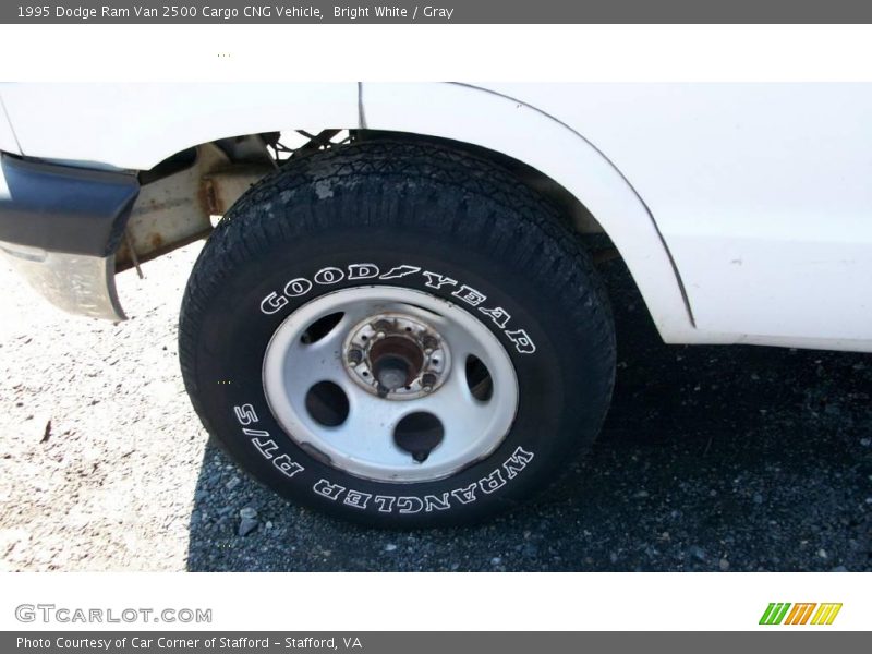 Bright White / Gray 1995 Dodge Ram Van 2500 Cargo CNG Vehicle