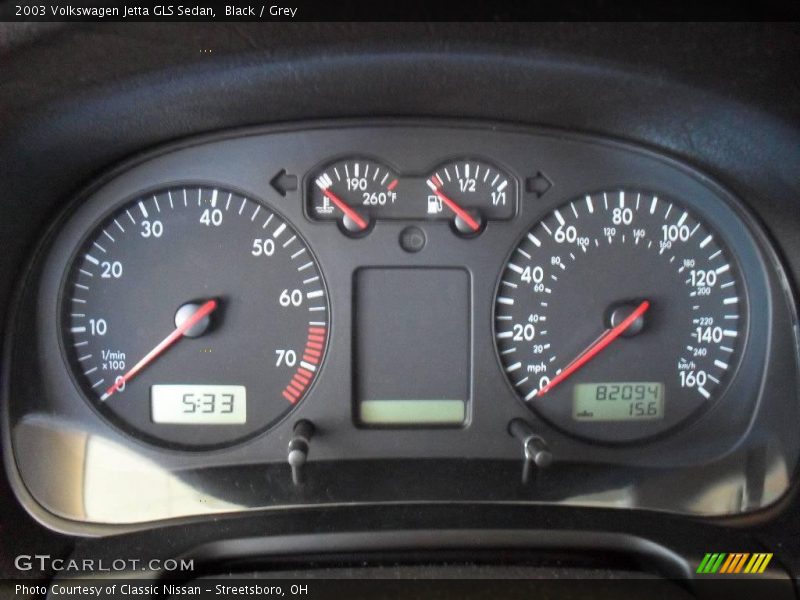 Black / Grey 2003 Volkswagen Jetta GLS Sedan